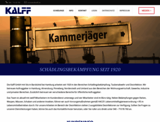 kammerjaeger-ahrensburg.de screenshot