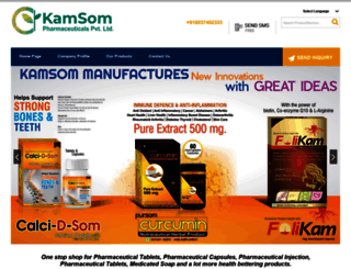 kamsompharmaceutical.com screenshot