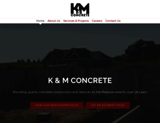 kandmconcrete.com screenshot