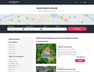 kandy-hotels.com screenshot