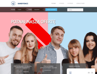 kandydaci.usz.edu.pl screenshot