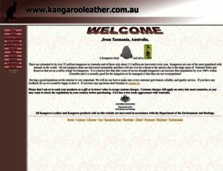 kangarooleather.com.au screenshot