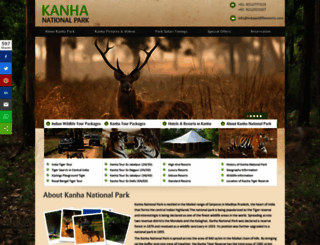 kanha-national-park.com screenshot