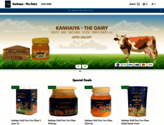 kanhaiyadairy.com screenshot