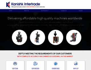 kanishkintertrade.com screenshot