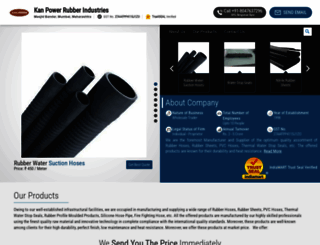 kanpowerrubber.in screenshot