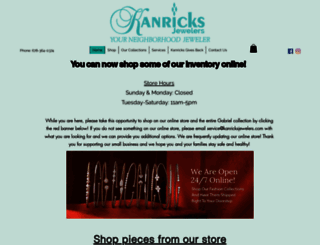 kanricksjewelers.com screenshot