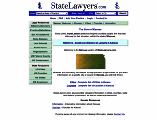 kansas.statelawyers.com screenshot