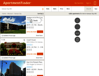 kansascity.apartmentfinder.com screenshot
