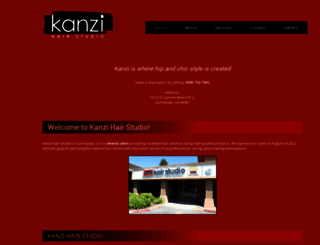 kanzihairstudio.com screenshot