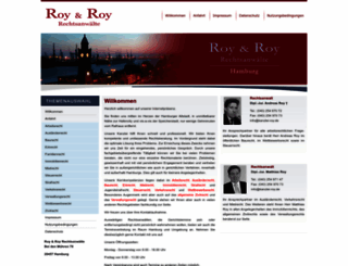kanzlei-roy.de screenshot