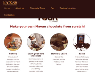 kaokaochocolateworkshop.com screenshot