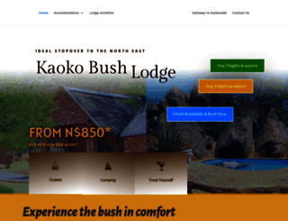 kaoko-bush-lodge.com screenshot