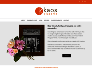 kaospizzeria.com screenshot