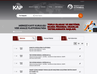 kap.gov.tr screenshot