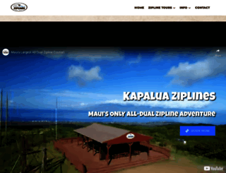 kapaluaziplines.com screenshot