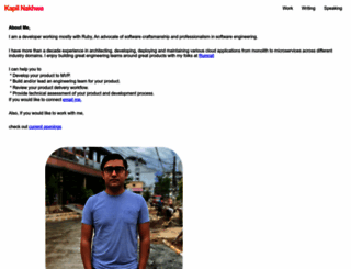 kapilrajnakhwa.com screenshot