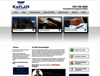 kaplaninsuranceagency.com screenshot