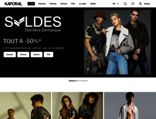 kaporal-jeans.com screenshot