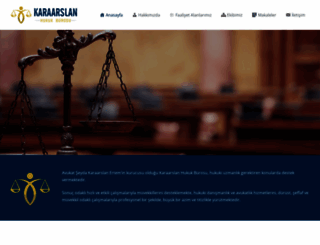 karaarslanhukuk.com screenshot