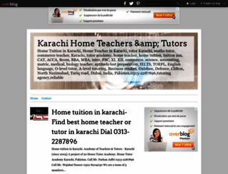 karachihometeachers.over-blog.net screenshot