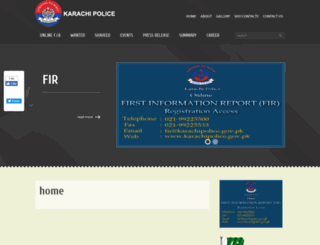 karachipolice.gov.pk screenshot