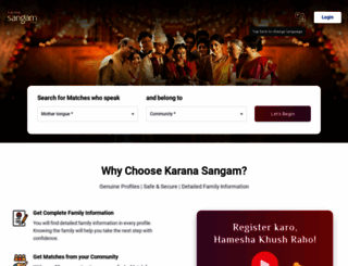 karana.sangam.com screenshot