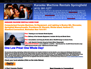 karaokemachine-rentals.com screenshot