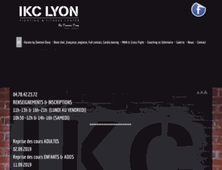 karate-boxe-lyon.com screenshot