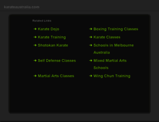karateaustralia.com screenshot