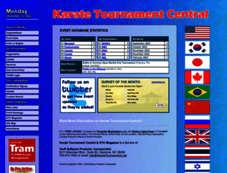 karatetournaments.com screenshot