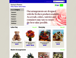 karinasflowers.com screenshot