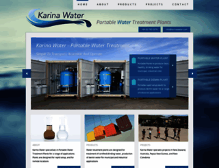 karinawater.com screenshot