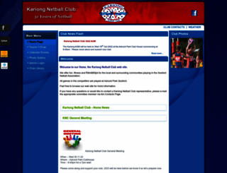 kariongnetballclub.com screenshot