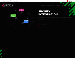 karix.com screenshot