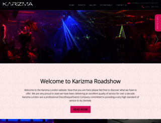 karizmaroadshow.com screenshot