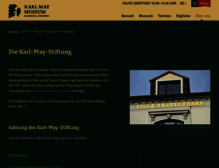 karl-may-stiftung.de screenshot