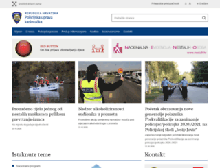 karlovacka.policija.hr screenshot