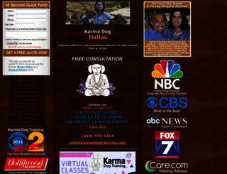 karmadogtrainingdallas.com screenshot