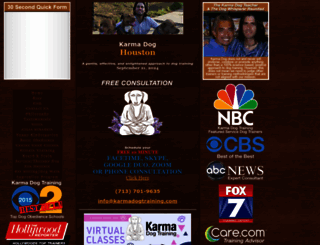 karmadogtraininghouston.com screenshot