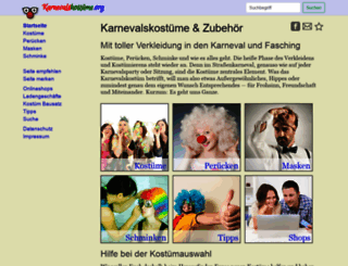 karnevalskostueme.org screenshot