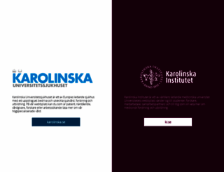karolinska.se screenshot