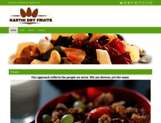 karthidryfruits.com screenshot