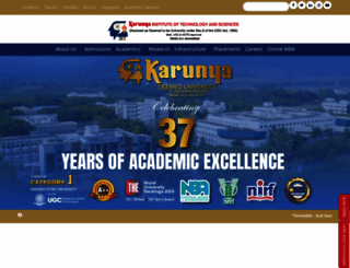 karunya.edu screenshot