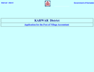 karwar-va.kar.nic.in screenshot