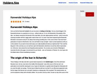 karwendel-holidays-alps.com screenshot