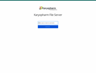 karyopharm.egnyte.com screenshot