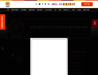 kasbit.edu.pk screenshot
