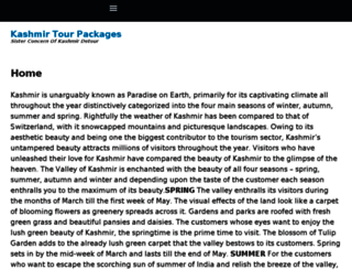 kashmir-tourpackages.com screenshot