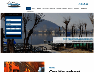 kashmirhouseboats.co.in screenshot